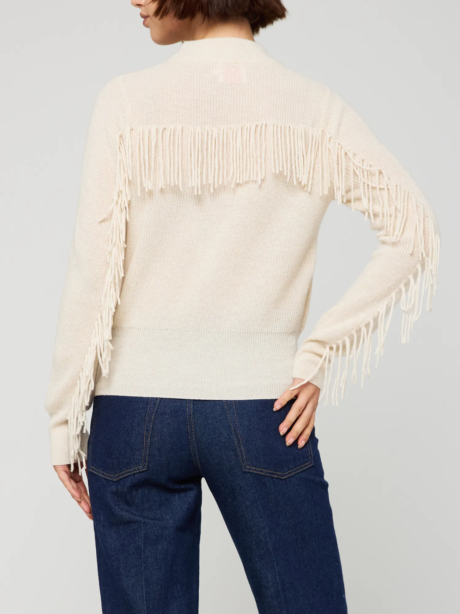 Sophia Fringe Cashmere Knit