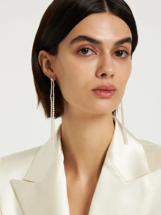 Sophie Bille Brahe   14kt &amp; Pearl Promenade de perles earring 