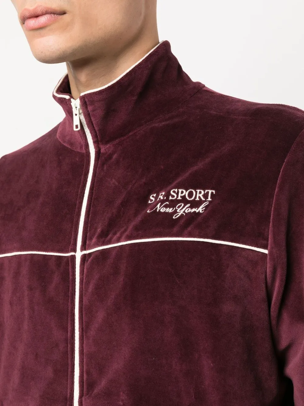 SR Sport velour track jacket