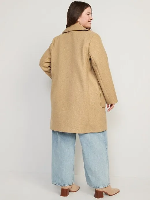 Tan Oversized Button Up Coat (3X)