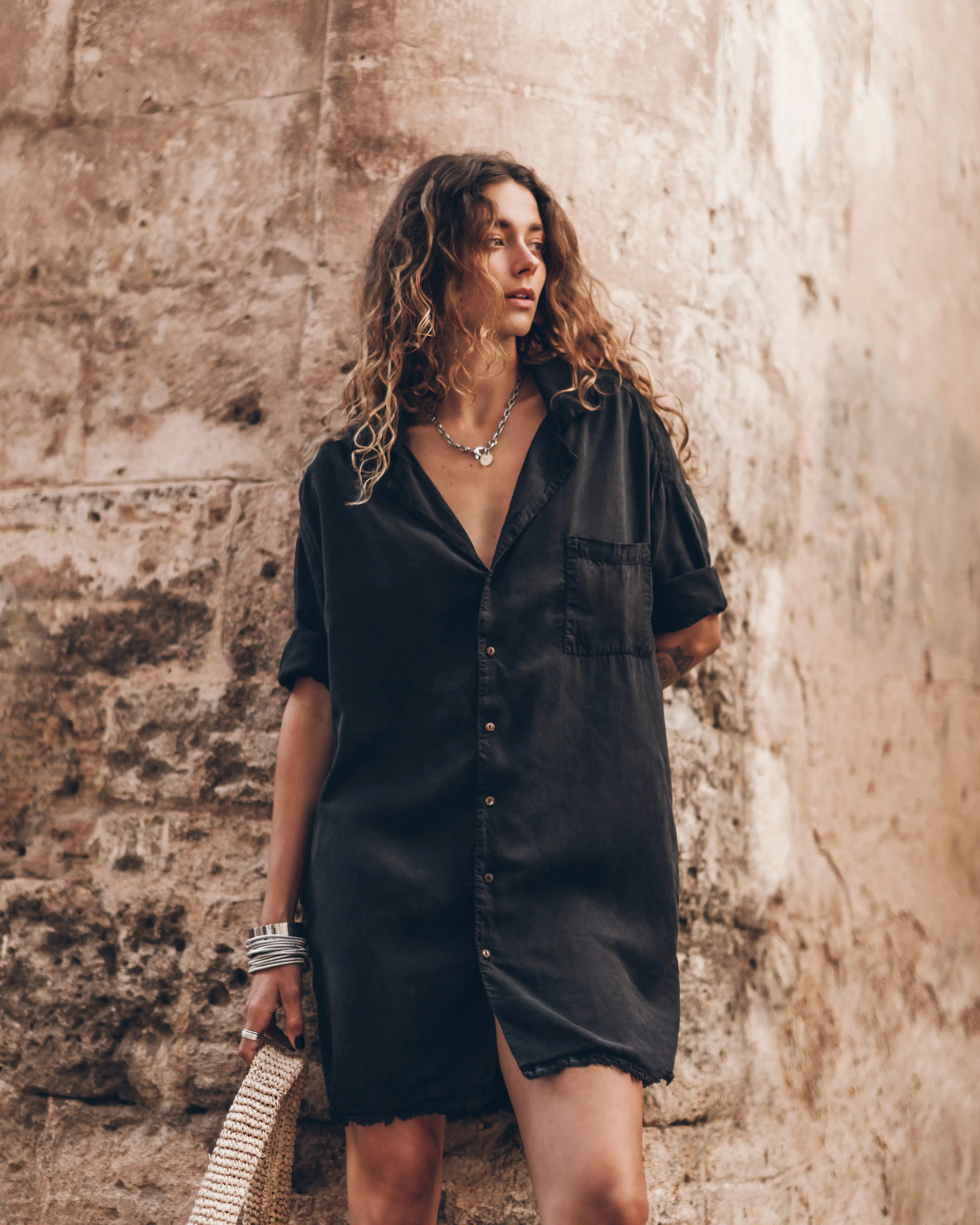 The Dark Shirt Dress