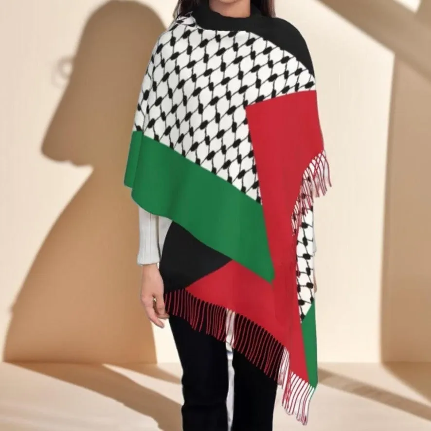 Traditional Palestinian keffiyeh scarf