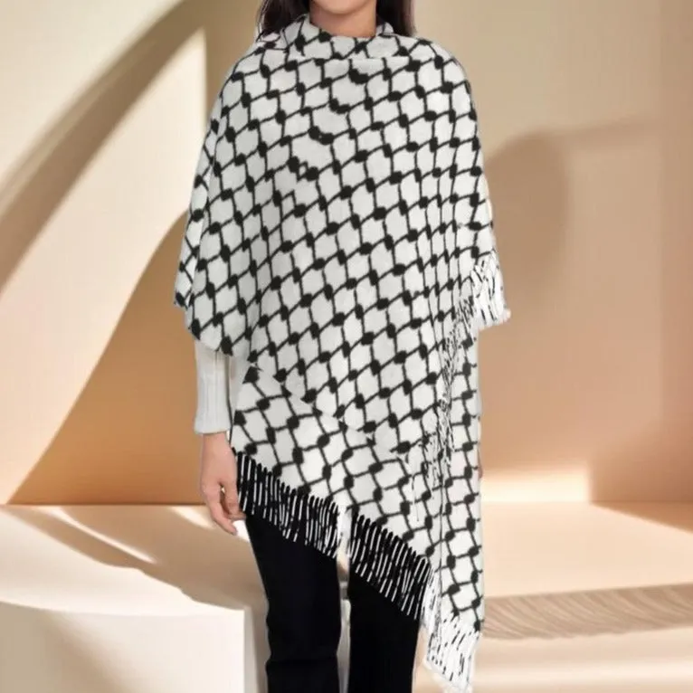 Traditional Palestinian keffiyeh scarf