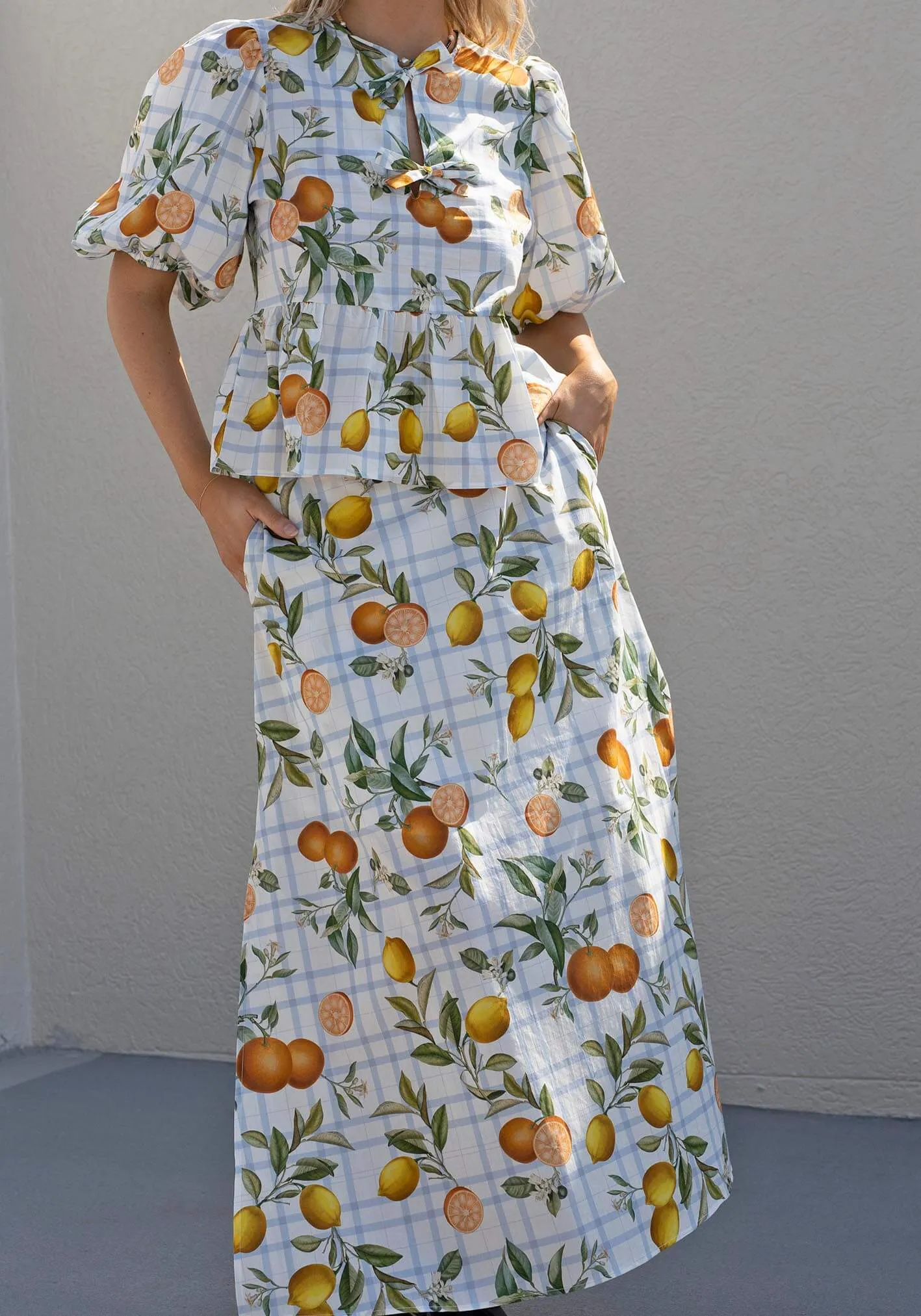 Tropical Picnic Maxi Skirt