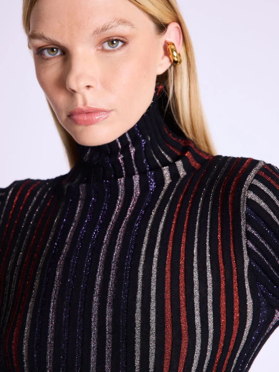 Turtleneck Knitted 19 19aglitter10fmt Multico-Black