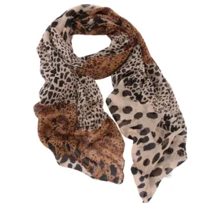 Velvet Shawl Leopard Scarf Wrap