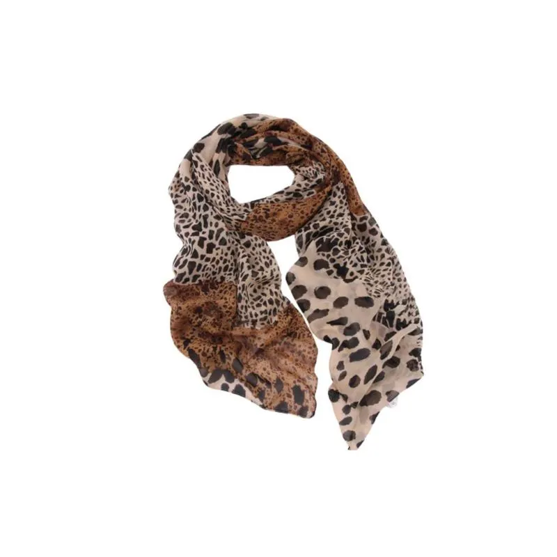 Velvet Shawl Leopard Scarf Wrap