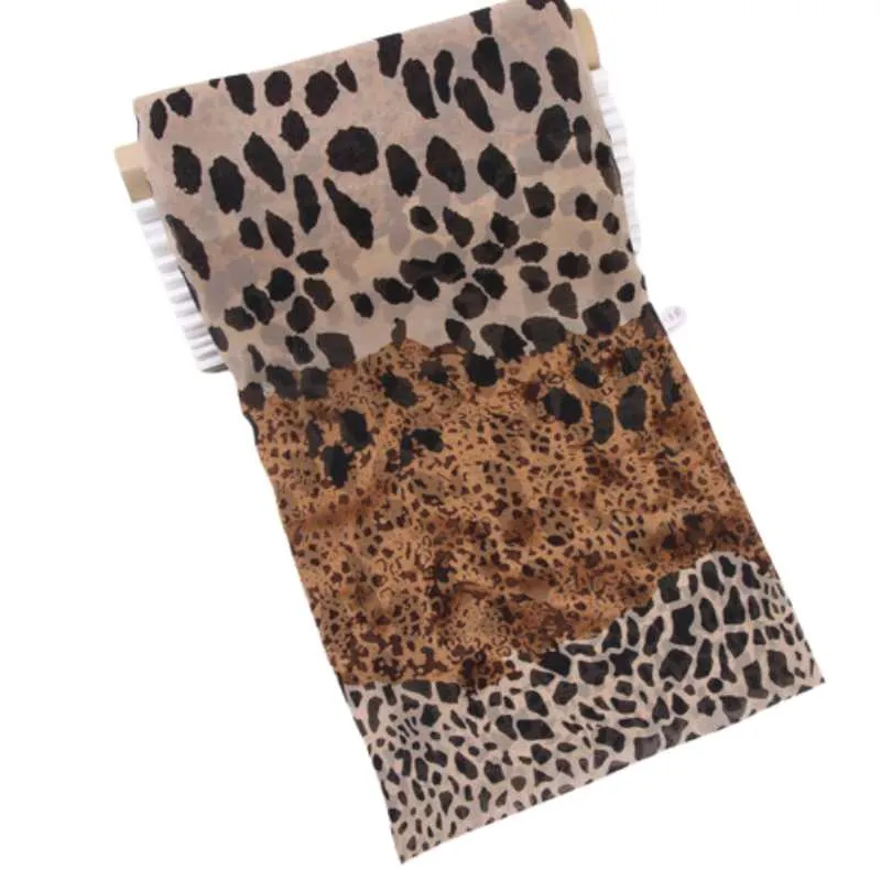 Velvet Shawl Leopard Scarf Wrap