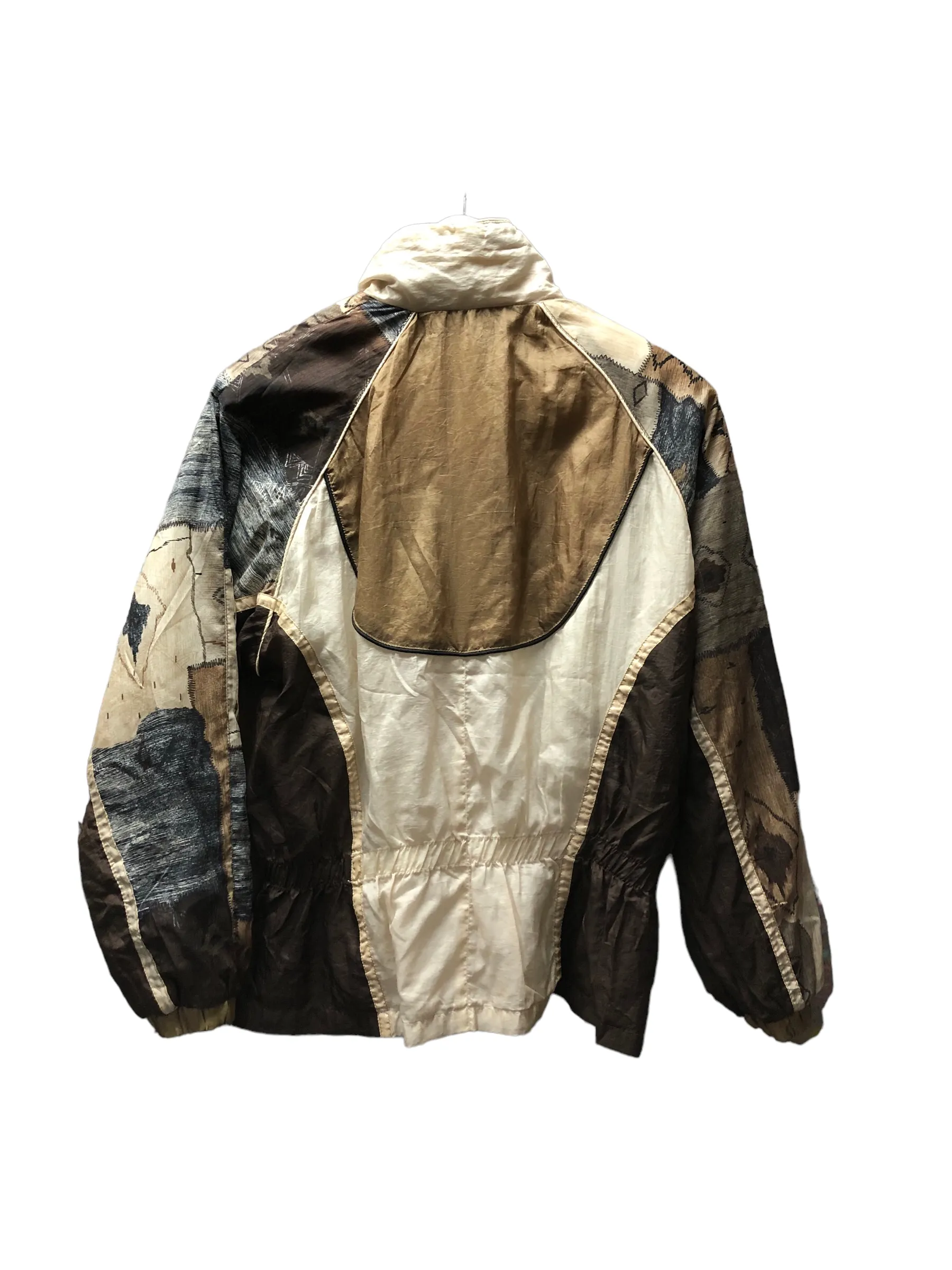 Vintage Cream/Black Windbreaker Jacket