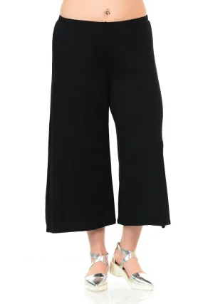 Wide Leg Crop Culottes Plus Size