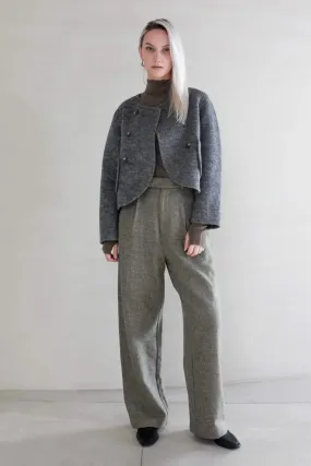 Wide Leg Wool Dress Pants