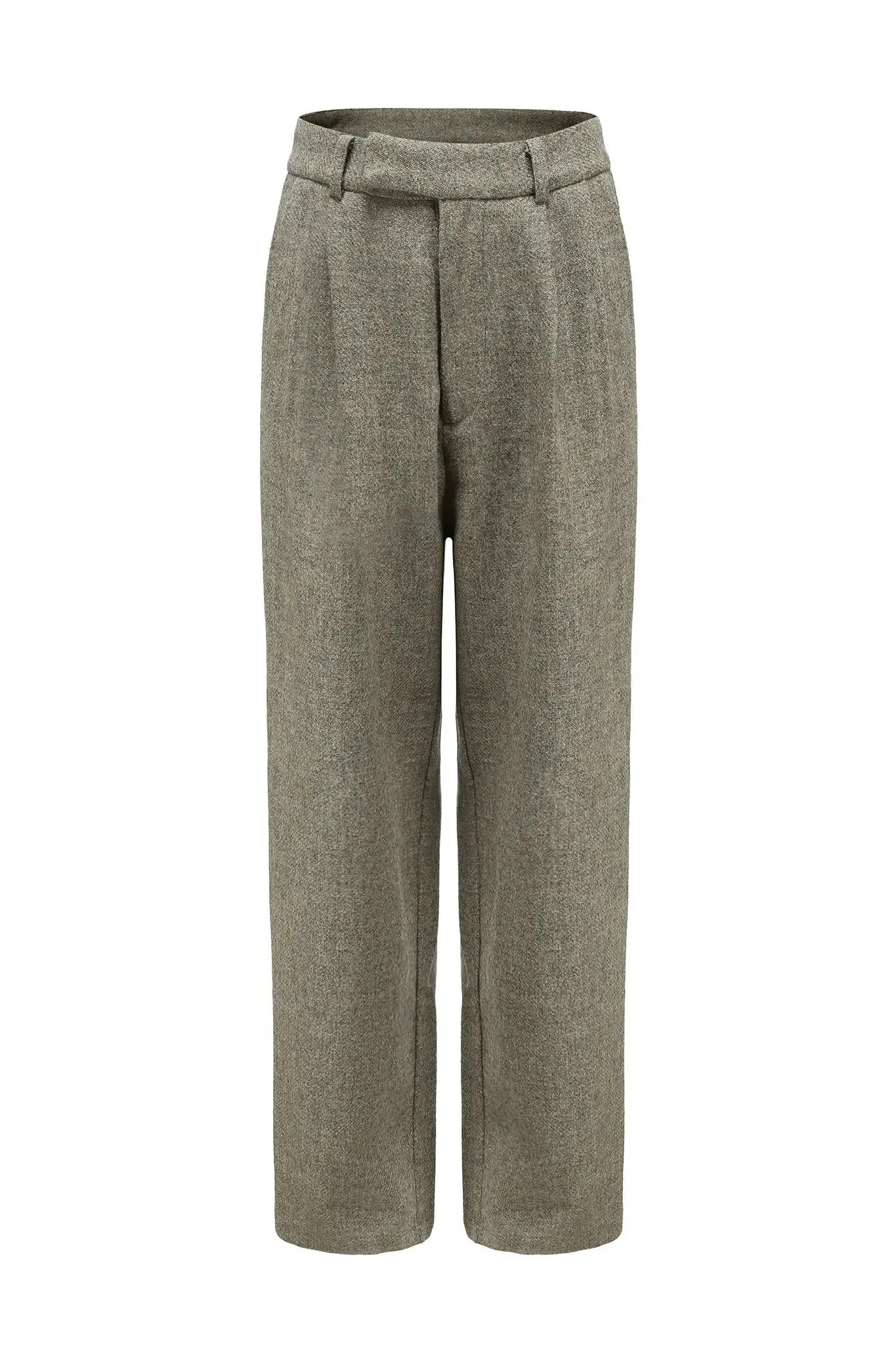 Wide Leg Wool Dress Pants