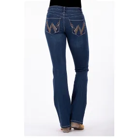 Wrangler Women's Amelia Q-Baby Booty Up Jean Indigo