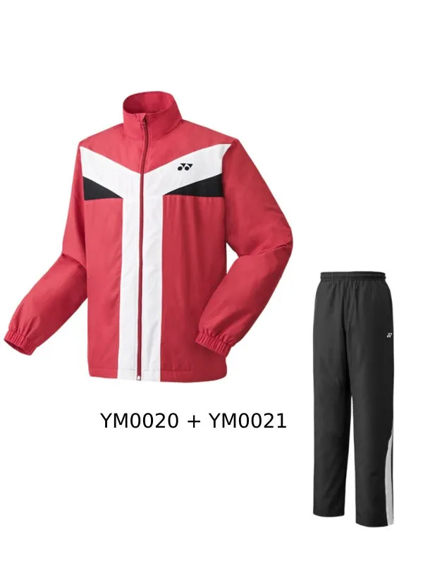 Yonex Warm-Up Tracksuit Sunset Red Jacket/Black Pants