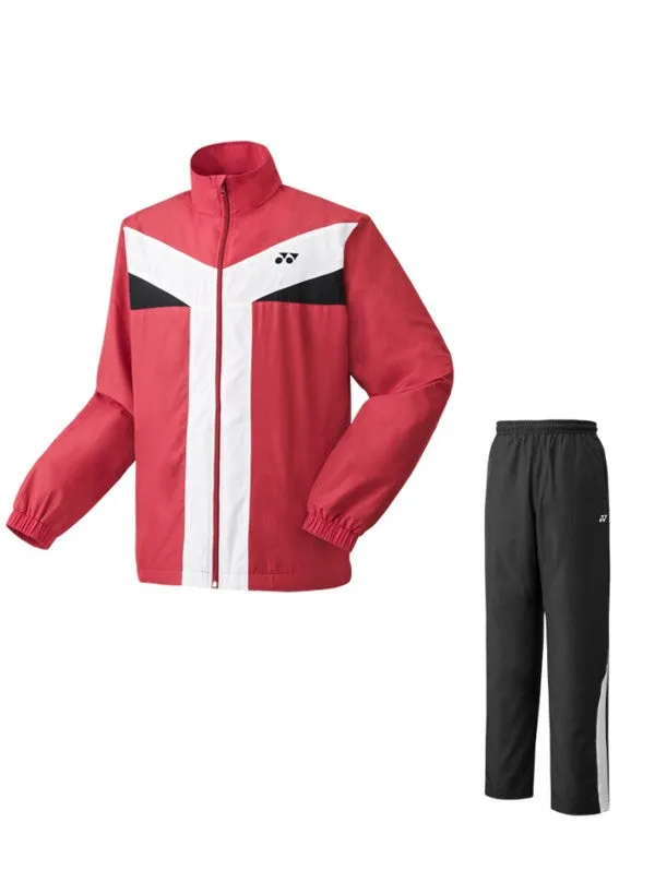 Yonex Warm-Up Tracksuit Sunset Red Jacket/Black Pants