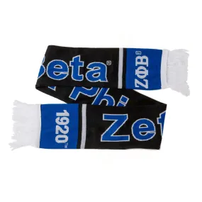 Zeta Phi Beta Knit Scarf Black